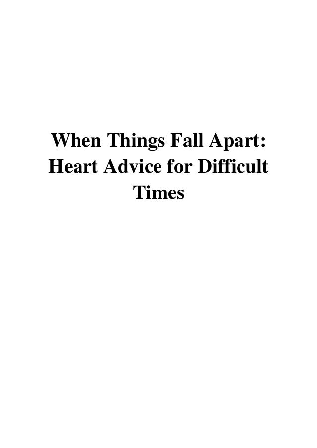When Things Fall Apart Pdf